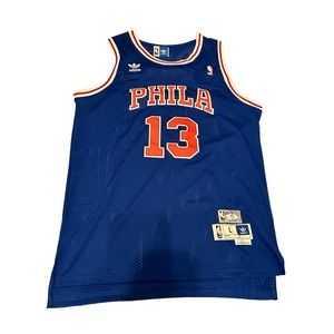 Men’s Vintage Adidas NBA Philadelphia 76ers Wilt Chamberlain Jersey